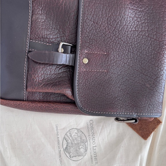 Coronado bison leather messenger bag - Picture 4 of 4